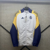 Real Madrid White Windbreaker 24 25 Season