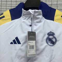 Real Madrid White Windbreaker 24 25 Season