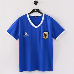  Argentina 1986 Away Dark Blue Retro Jersey