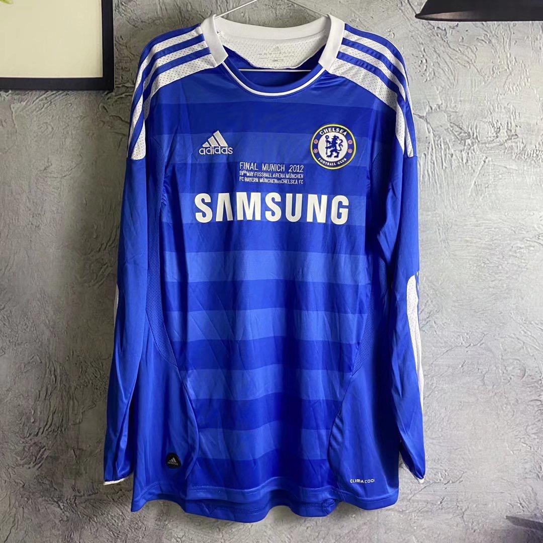 Chelsea 2012 Munich Champions League Final Retro Jersey FULL SLEEVE