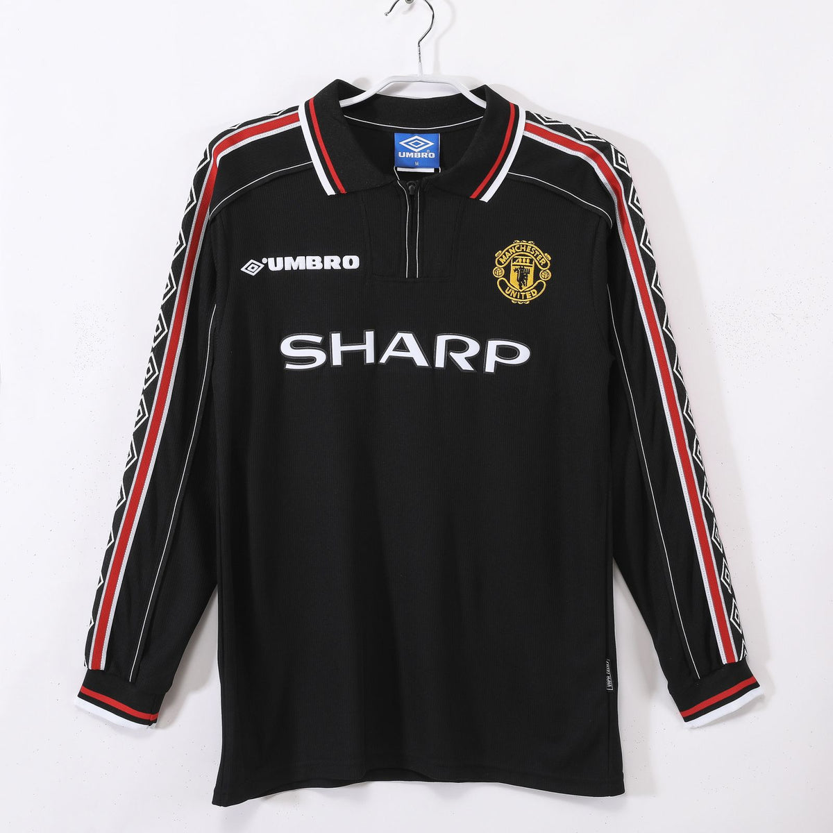 Manchester United 1998 Black Retro Jersey FULL SLEEVE