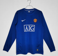 Manchester United 2008 Third Blue Retro Jersey