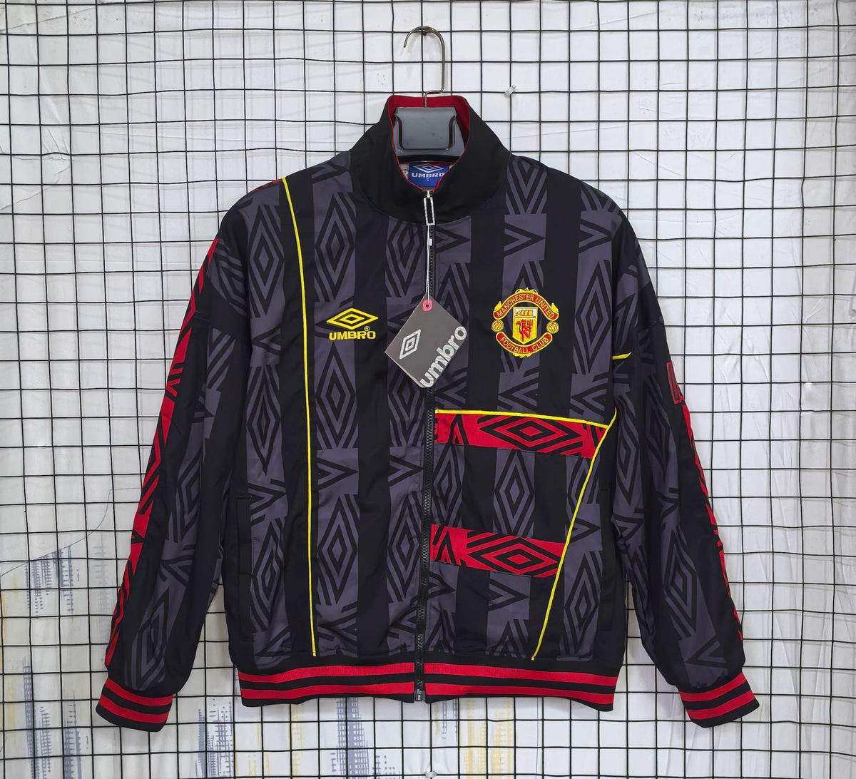 Manchester United Jacket Black & Red Windbreaker  25 26 Season