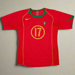 Portugal 2004 Home C.RONALDO 17 Retro Jersey