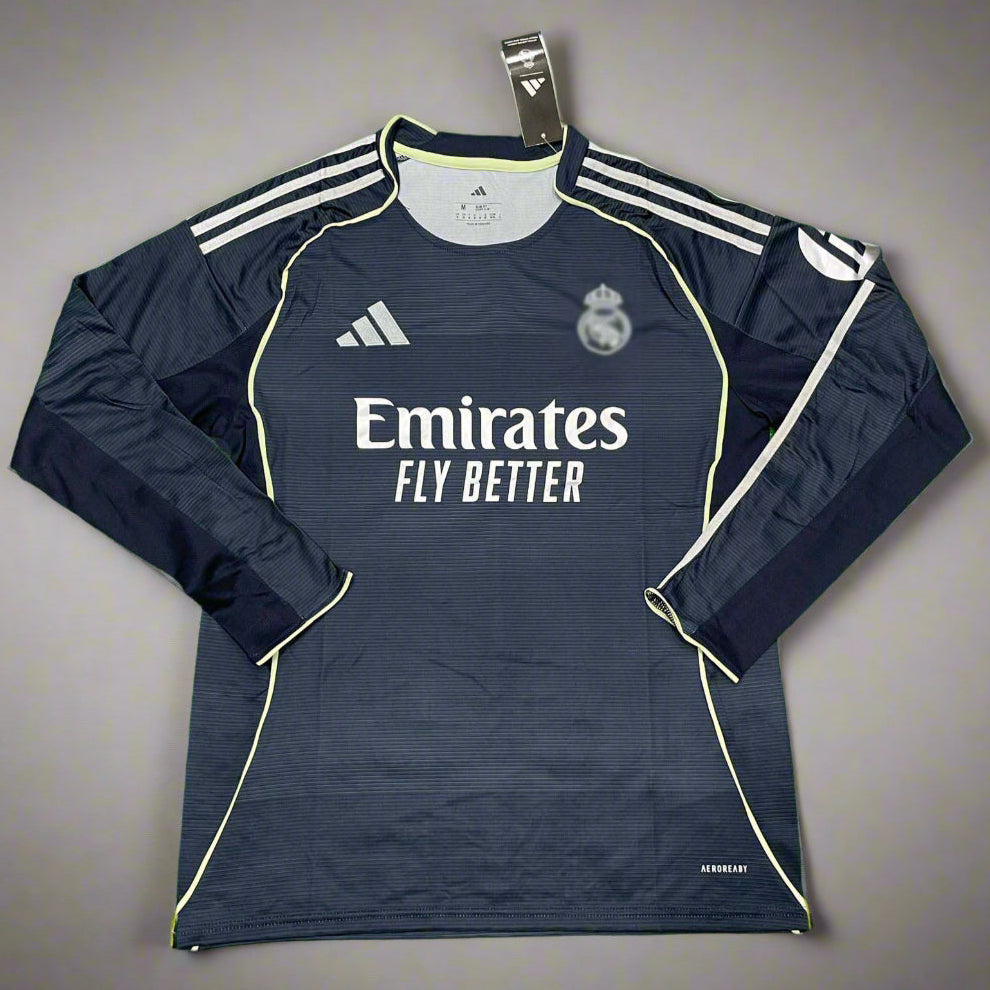 Real Madrid Away Jersey 25 26 Season FULL SLEEVE