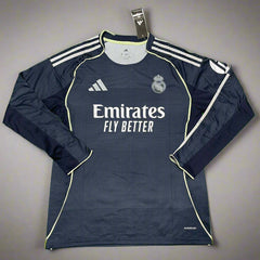 Real Madrid Away Jersey 25 26 Season FULL SLEEVE