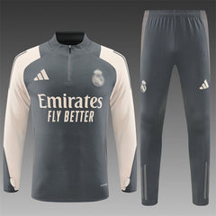 Real Madrid Grey Training Suit 24 25 Season