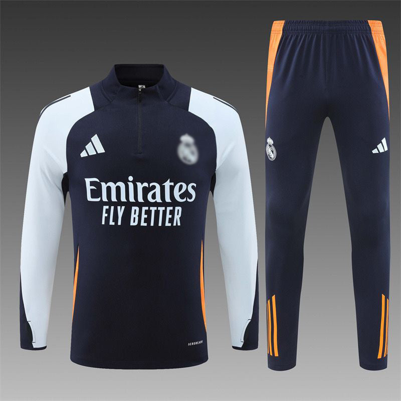 Real Madrid Navy Blue Training Suit 24 25 Season